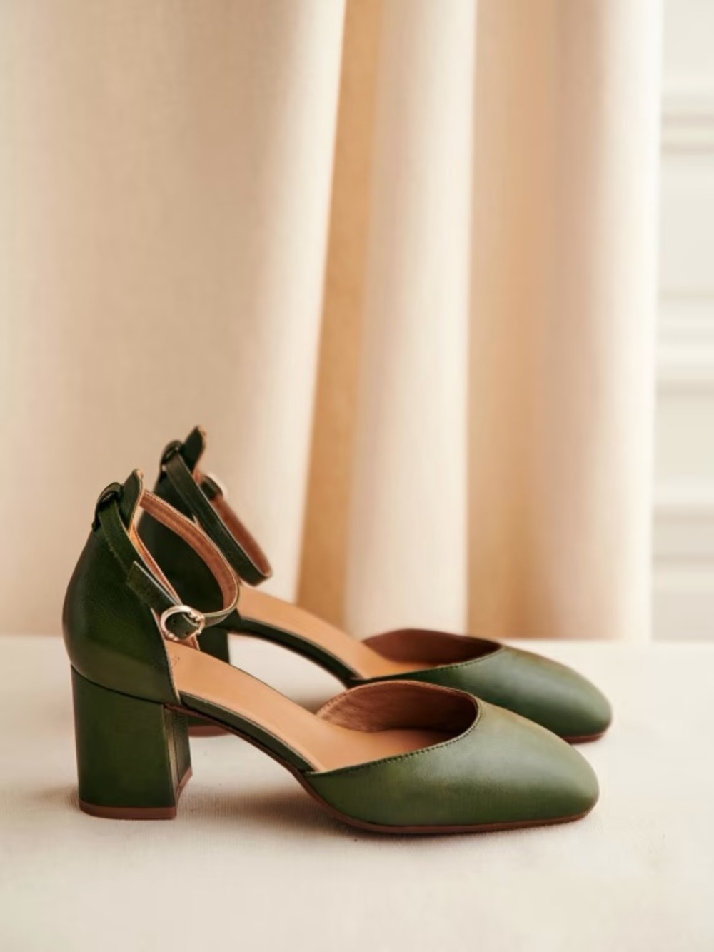 Sezane Emmeline Babies - Khaki snakeskin
